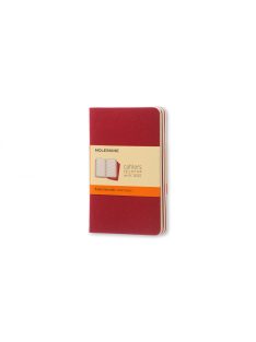   MOLESKINE JEGYZETFÜZET CAHIER 3DB CH111 PIROS "P" VONALAS (7500091004)