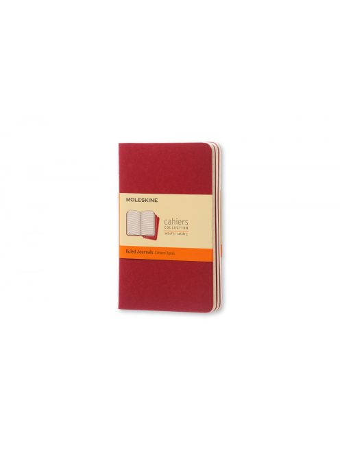 MOLESKINE JEGYZETFÜZET CAHIER 3DB CH111 PIROS "P" VONALAS (7500091004)