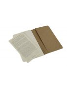 MOLESKINE JEGYZETFÜZET CAHIER 3DB QP413 BARNA ""P"" SIMA (7500092001)