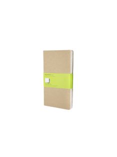   MOLESKINE JEGYZETFÜZET CAHIER 3DB QP418 BARNA ""L"" SIMA (7500093001)