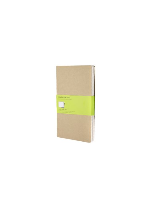 MOLESKINE JEGYZETFÜZET CAHIER 3DB QP418 BARNA ""L"" SIMA (7500093001)