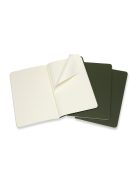 MOLESKINE JEGYZETFÜZET CAHIER 3DB CH018K15 MIRTUSZ ZÖLD "L" SIMA (7500093005)