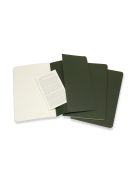 MOLESKINE JEGYZETFÜZET CAHIER 3DB CH018K15 MIRTUSZ ZÖLD "L" SIMA (7500093005)