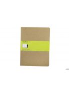 MOLESKINE JEGYZETFÜZET CAHIER 3DB QP423 BARNA ""XL"" SIMA (7500095001)