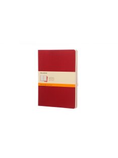   MOLESKINE JEGYZETFÜZET CAHIER 3DB CH121 PIROS "XL" VONALAS (7500096004)
