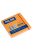 Öntapadó jegyzettömb MILAN, 75x75 mm, 80 lapos, neon narancs színű (8411574854357)