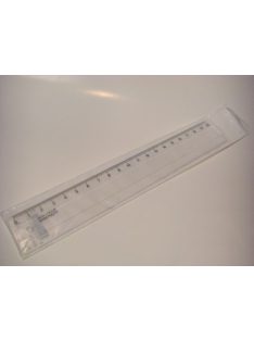Átlátszó, műanyag vonalzó 20cm (8593540115263)
