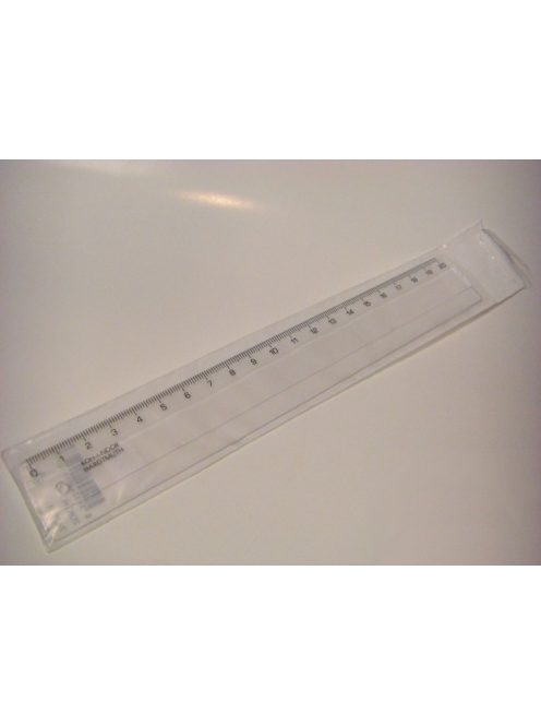 Átlátszó, műanyag vonalzó 20cm (8593540115263)