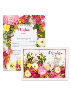 Ars Una virágos partimeghívó borítékkal