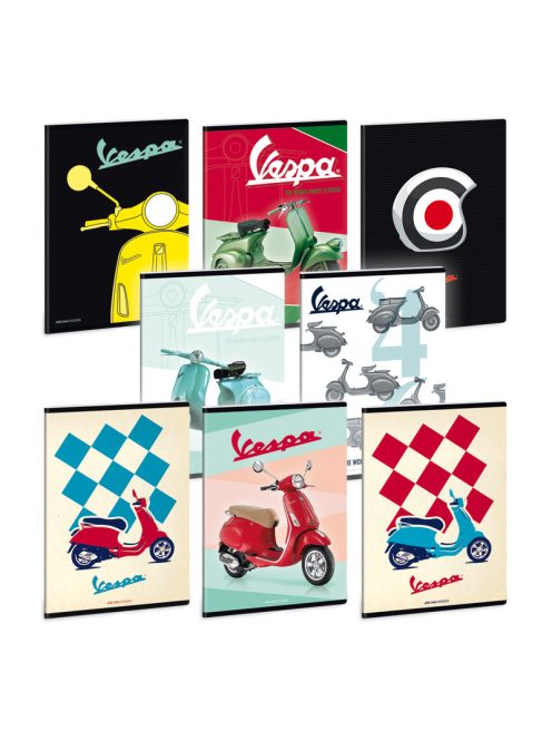 Ars Una Vespa füzet négyzethálós A/5