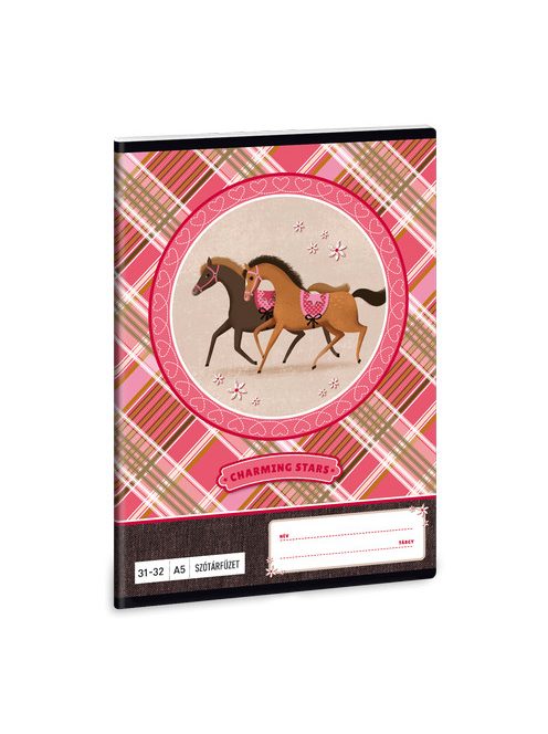 Ars Una Charming Stars lovas A/5 szótárfüzet 3132