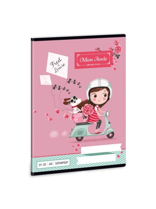 Ars Una 3132, SZÓTÁRFÜZET A/5 MON AMIE (836) 18 (93648363)