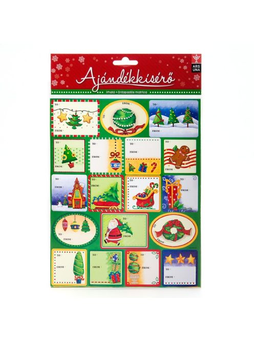Ars Una Karácsonyi tájas közepes ajándékkísérő matrica - 2D (94914566)