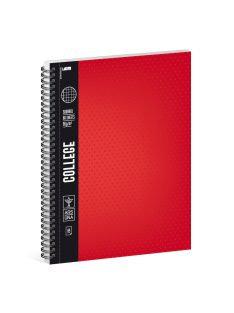   Ars Una SPIRÁLFÜZET COLLEGE A4-NÉGYZETHÁLÓS PIROS (561) 19 (95145617)