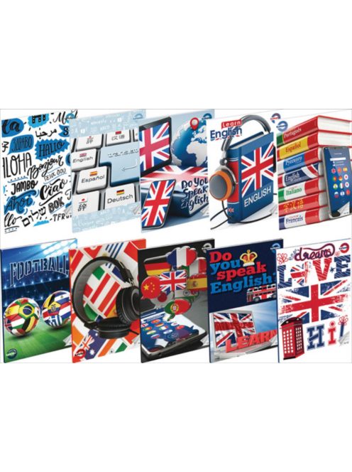 Füzet T-Creativ A/5 31-32 szótár, vegyes minta, 20 db/csom.