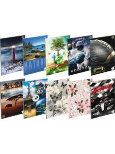   Füzet T-Creativ A/4 80-32 sima sima, vegyes minta, 20 db/csom.