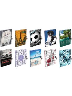   Emlékkönyv T-Creativ A/5 keményfedelű, lakattal, sima belív, 48 l