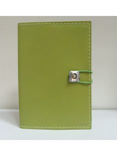 Swarovski kristályos bőr notesz, zöld (AGB1852)