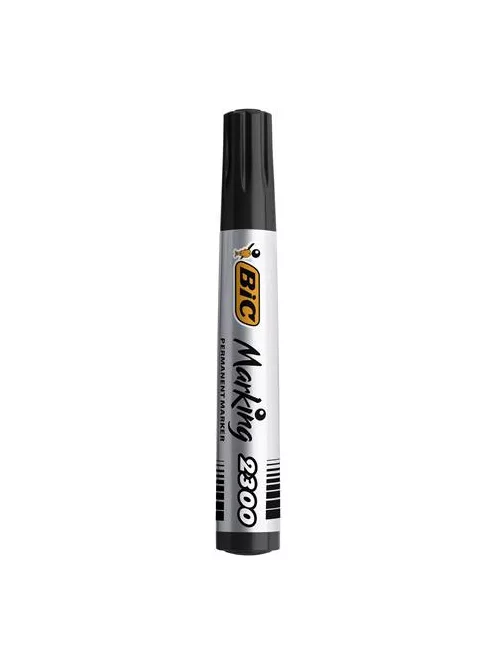 Alkoholos marker, 3,7-5,5 mm, vágott, BIC "ECO 2300" fekete (BC8209263)