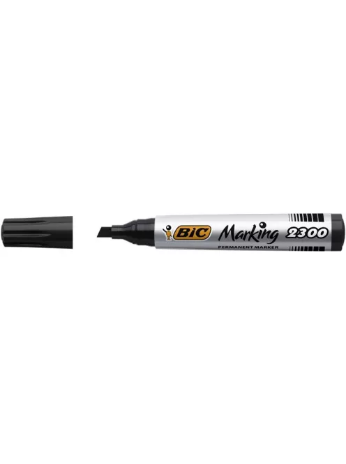 Alkoholos marker, 3,7-5,5 mm, vágott, BIC "ECO 2300" fekete (BC8209263)