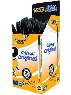   Golyóstoll, 0,32 mm, kupakos, BIC "Cristal Original", fekete (BC8373639)