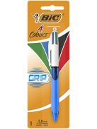 Golyóstoll, 0,32 mm, nyomógombos, négyszínű, BIC "4 Colours Grip Original" (BC8871292)