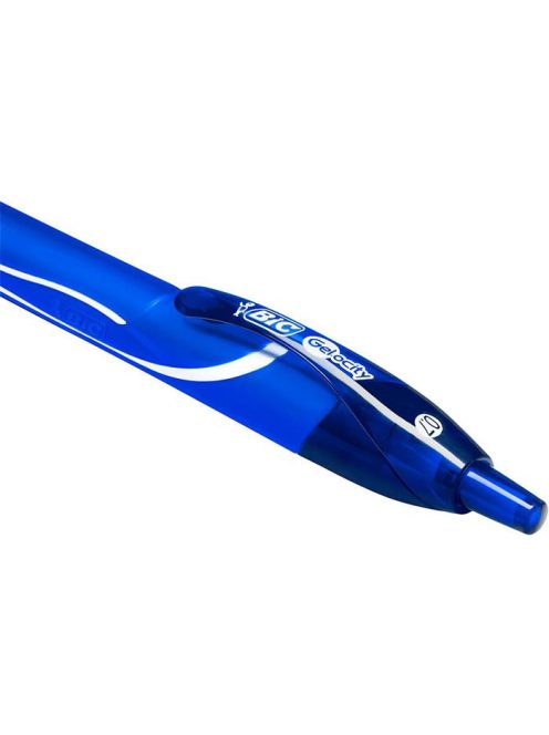 Zseléstoll, 0,3 mm, nyomógombos, BIC "Gel-ocity Quick Dry", kék (BC950442)