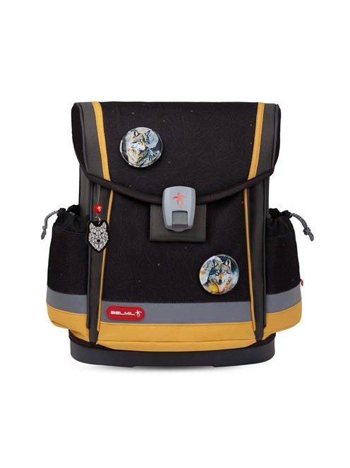 Iskolatáska, mágneszárral, BELMIL "Classy Plus Wolves Sand"