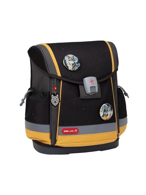 Iskolatáska, mágneszárral, BELMIL "Classy Plus Wolves Sand"