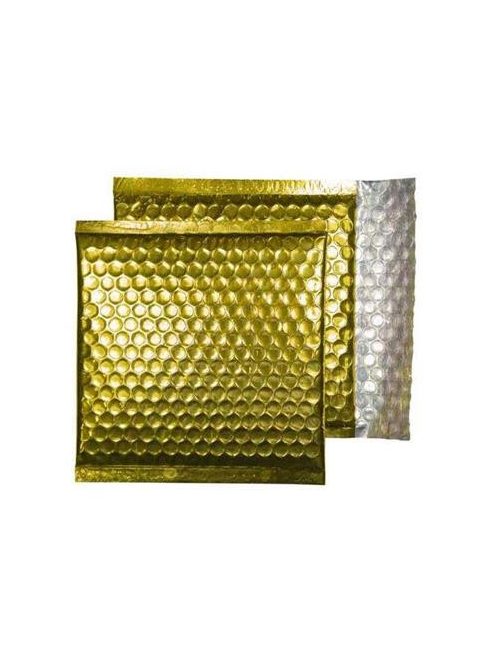 Légpárnás tasak, CD, 165x165 mm, BLAKE, csillogó arany (BMBGOL165)