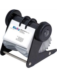   Névjegytartó, 400 db-os, forgatható, nyitott, DONAU, fekete (D1394) (D1394)