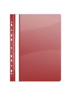 Gyorsfűző, lefűzhető, PVC, A4, DONAU, piros (D1704P)
