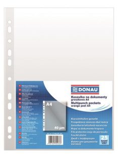   Genotherm, lefűzhető, A4, 40 mikron, narancsos felület, DONAU (D17749)