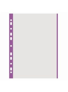   Genotherm, lefűzhető, színes szélű, A4, 40 mikron, narancsos felület, DONAU, lila (D1774L)