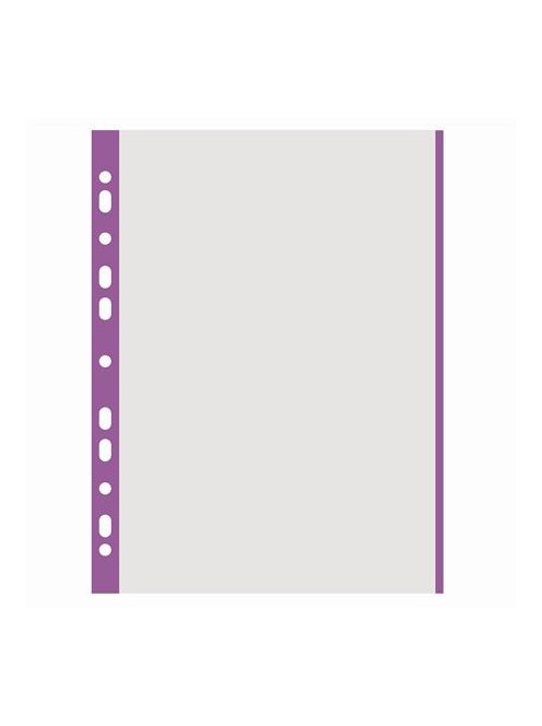 Genotherm, lefűzhető, színes szélű, A4, 40 mikron, narancsos felület, DONAU, lila (D1774L)