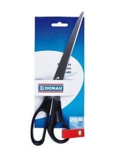 Olló, irodai, 25,5 cm, DONAU, fekete (D25) (D25)