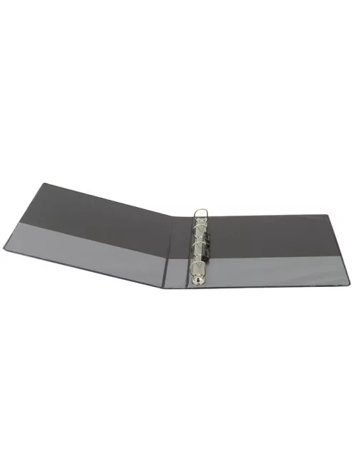 Gyűrűs könyv, panorámás, 4 gyűrű, D alakú, 63 mm, A4, PP, DONAU, kék (D278840K)