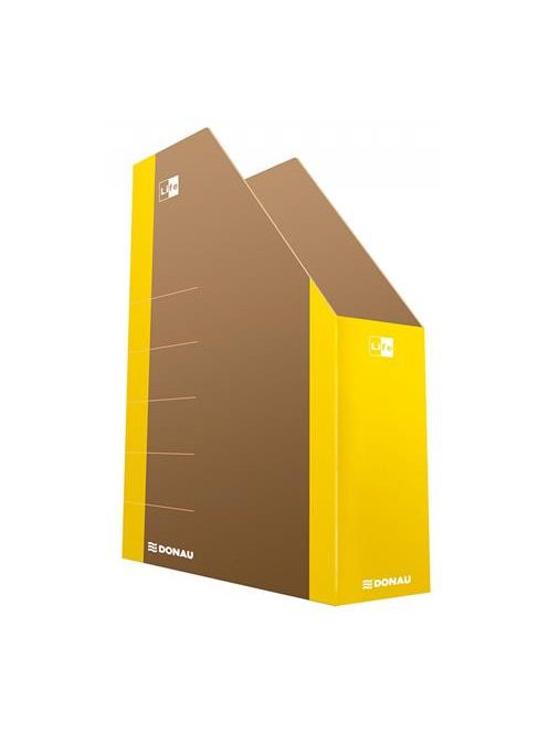 Iratpapucs, karton, 80 mm, DONAU "Life", neon sárga (D3550S)