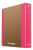 Gyűrűs könyv, 2 gyűrű, D alakú, 50 mm, A4, karton, DONAU "Life", neon rózsaszín (D3835R)