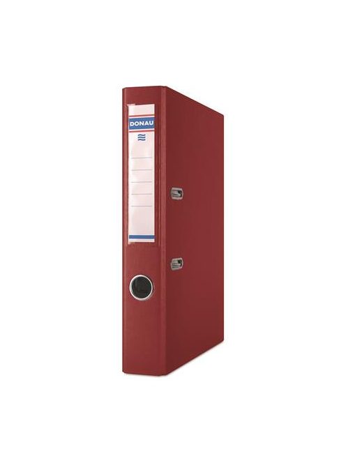 Iratrendező, 50 mm, A4, PP/karton,  DONAU "Szivárvány", bordó (D3950BO)
