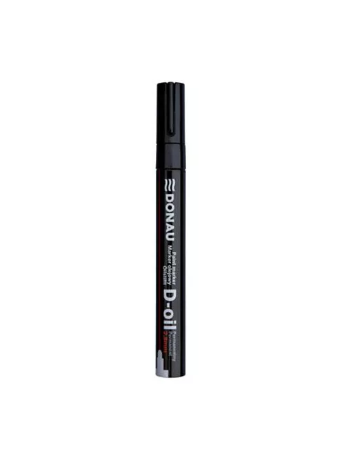 Lakkmarker, 2,8 mm, M, DONAU "D-oil", fekete (D7367FK)