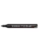 Lakkmarker, 2,8 mm, M, DONAU "D-oil", fekete (D7367FK)