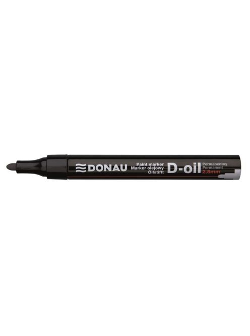 Lakkmarker, 2,8 mm, M, DONAU "D-oil", fekete (D7367FK)