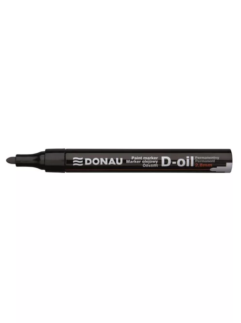 Lakkmarker, 2,8 mm, M, DONAU "D-oil", fekete (D7367FK)