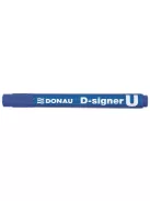 Alkoholos marker, 2-4 mm, kúpos, DONAU "D-signer U", kék (D7371K)