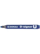 Alkoholos marker, 2-4 mm, kúpos, DONAU "D-signer U", kék (D7371K)