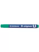 Alkoholos marker, 2-4 mm, kúpos, DONAU "D-signer U", zöld (D7371Z)