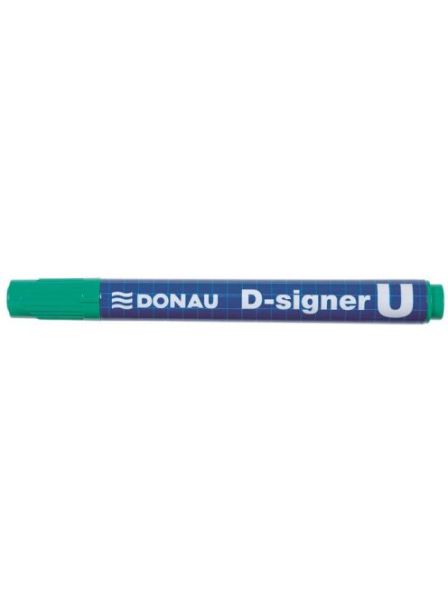 Alkoholos marker, 2-4 mm, kúpos, DONAU "D-signer U", zöld (D7371Z)