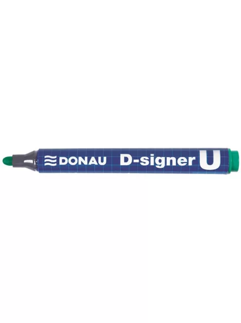 Alkoholos marker, 2-4 mm, kúpos, DONAU "D-signer U", zöld (D7371Z)
