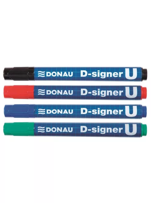 Alkoholos marker, 2-4 mm, kúpos, DONAU "D-signer U", zöld (D7371Z)
